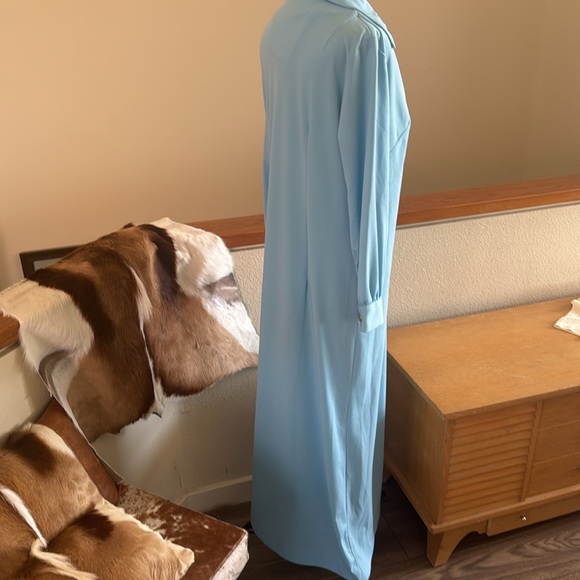 Vintage Union made size 14 maxi dress with super cool rhinestone buttons - Picture 8 of 14